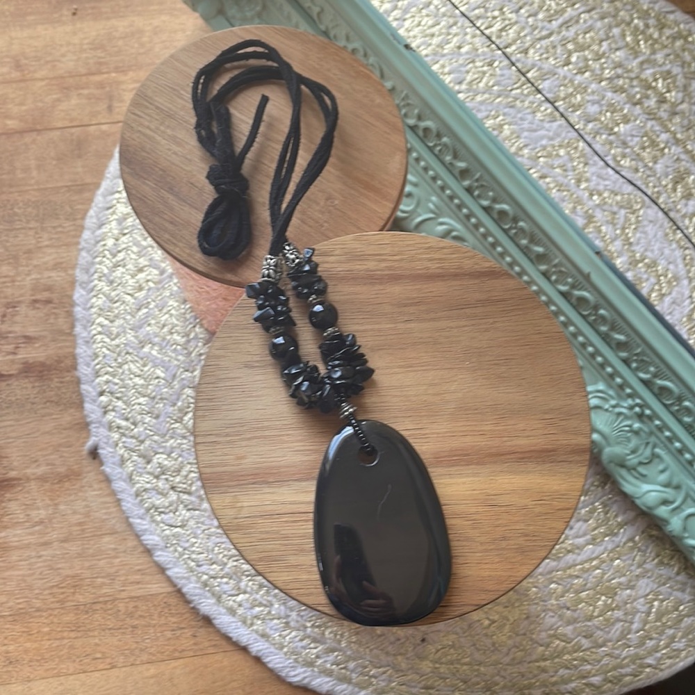 Black rock necklace!